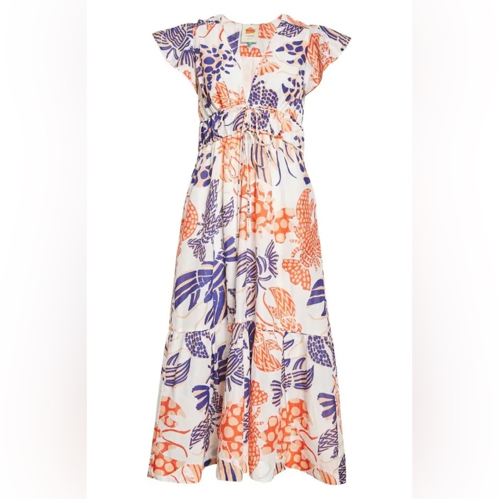 Farm Rio Lobster Print Dress